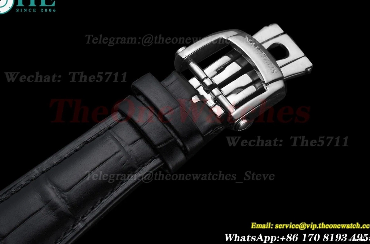 Diamond Textured White MY8215 LE SS GDF Nautilus 40mm Dial 1228